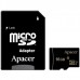 Память SD Card microSDHC 16GB Apacer Memory Card AP16GMCSH10U1-R UHS-I U1 Class 10, Adapter, Retail