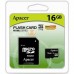 Память SD Card microSDHC 16GB Apacer Memory Card AP16GMCSH10U1-R UHS-I U1 Class 10, Adapter, Retail