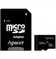 Память SD Card microSDHC 128GB Apacer Memory Card AP128GMCSX10U1-R UHS-I U1 Class 10, Adapter, Retail                                                                                                                                                     