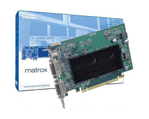 Видеокарта M9120 PCIe x16 (M9120-E512F),PCI-Ex16, 512MB, DDR2, Passive Cooling, 2xDVI-I, Adapters- 2xDVI to VGA, Max Digital Res.1920x1200, Max Analog Res.- 2048x1536, RTL