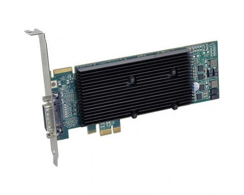 Видеокарта Matrox (M9120-E512LAU1F) M9120 Plus LP PCIe x1, PCI-Ex1, 512MB, DDR2, Low Profile, LFH-60 to 2xDVI-I, 2xDVI-VGA adapters, Max Digital Res.per Output 1920x1200,Max Analog Res. per Output 2048x1536(1920x1200 with quad analog upgra