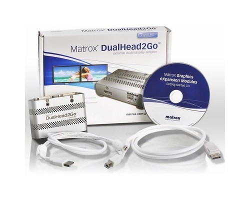 Разветвитель видеосигнала D2G-DP2D-MIF Dualhead2Go SE.  Dual digital (DVI-D) display support
