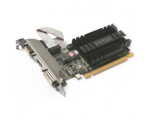 Видеокарта Zotac GT 710 Zone Edition, PCI Express, 1GB DDR3, 64 bit, DVI+HDMI+D-SUB, (ZT-71301-20L), RTL