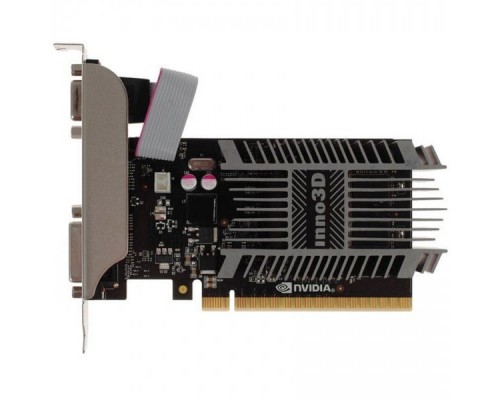 Видеокарта 1Gb PCI-E Inno3D GT 710 N710-1SDV-D3BX GFGT710, SDDR3, 64 bit, HDCP, VGA, DVI, HDMI, Retail