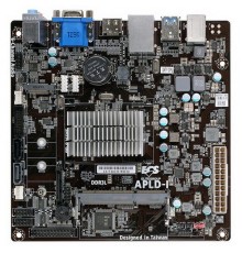 Материнская плата ECS APLD-I (ATX) J3455, Intel® Quad-Core Celeron®J3455 (2.3 GHz), 1xDDR3-1600 SO-DIMM, HDMI+DP, 2xSATA3, 1xM.2, 6 Ch Audio, GLan, (2+4)xUSB2.0, (2+2)xUSB3.0, 2xPS/2, Mini-ITX,                                                         
