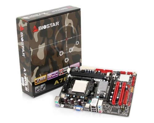 Материнская плата Biostar A780LB, AM2+, AMD 760G+SB710, HT2G, 2xDDR2-1066 UP 8GB, ATI Radeon™ HD3000 Graphics, On Board Graphic Max. Memory Share Up to 512 MB, 1xPCI-Ex16, 2xPCI, 4xSATA2, 1xIDE, 10/100 LAN, 6CH Audio, VGA, 4xUSB2.0, RTL