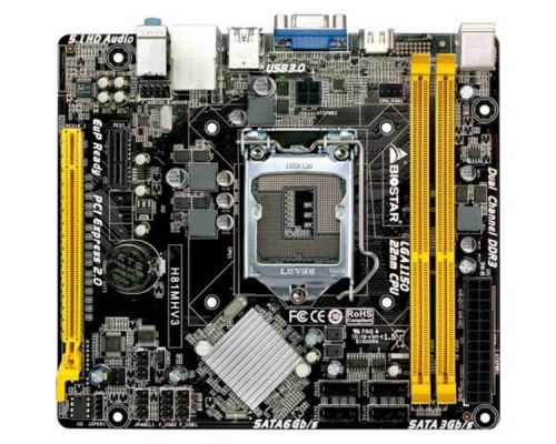 Материнская плата H81MHV3, Socket 1150, Intel H81, 2xDDR3-1600, D-SUB+HDMI, 1xPCI-Ex16, 1xPCI-Ex1, 2xSATA3, 2xSATA2, 6 Ch Audio, GLan, (2+0)xUSB3.0, (4+2)xUSB2.0, 2xPS/2, mATX, RTL