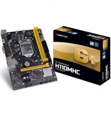 Материнская плата Biostar H110MHC, Socket 1151, Intel®H110, 2xDDR4-2133, D-SUB+HDMI, 1xPCI-Ex16, 2xPCI-Ex1, 4xSATA3, 8 Ch Audio, GLan, (2+4)xUSB2.0, (2+2)xUSB3.0, 2xPS/2, mATX, RTL,                                                                     