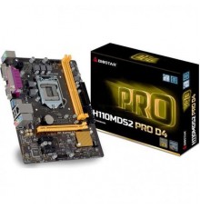 Материнская плата Biostar H110MDS2 Pro D4, Socket 1151, Intel®H110, 2xDDR4-2133, D-SUB+DVI, 1xPCI-Ex16, 2xPCI-Ex1, 4xSATA3, 8 Ch Audio, GLan, (2+2)xUSB2.0, (2+2)xUSB3.0, LPT, 2xPS/2, mATX, RTL                                                          