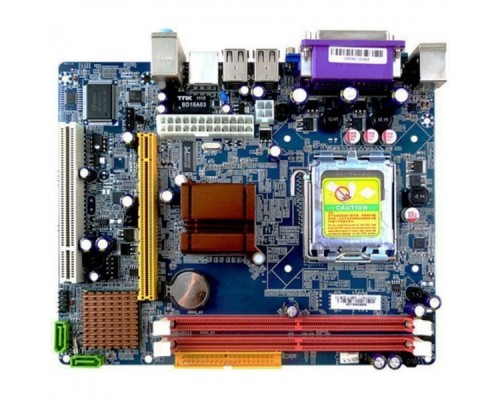 Материнская плата G31CEL2, Socket 775, Intel®G31+ICH7, 2xDDR2-800, D-SUB, 1xPCI-Ex16, 1xPCI, 4xSATA2, 1xIDE, 6 Ch Audio, Lan, (6+2)xUSB2.0, COM, mATX, RTL