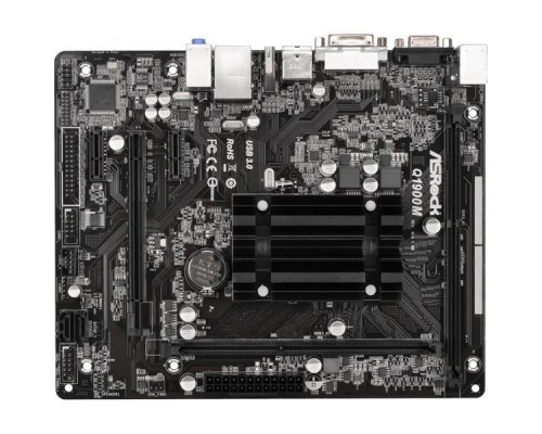 Материнская плата с ЦПУ Q1900M, Intel® Quad-Core Processor J1900 (2 GHz), Micro ATX, 2xDDR3/DDR3L-1333, Max 16GB, 1xPCI-Ex16, 1xPCI-Ex1 2xSATA2, Giga Lan, 6CH, VGA/DVI/HDMI, 3xUSB2.0, 1xUSB3.0 RTL