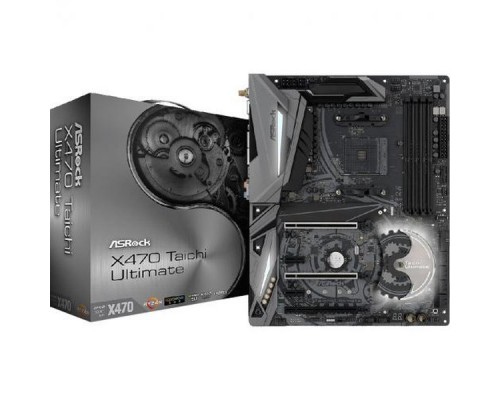 Материнская плата ASROCK X470 TAICHI ULTIMATE, Socket AM4, AMD X470, 4xDDR4-2667, HDMI, 3xPCI-Ex16, 2xPCI-Ex1, 8xSATA3(RAID 0/1/10), 2xM.2, 8 Ch Audio, 2xGLan, WiFi 802.11ac, (0+4)xUSB2.0, (7+4)xUSB3.1, 1xUSB3.1 Type-C™, 1xPS/2, ATX, RTL,