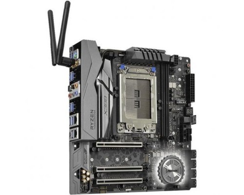 Материнская плата ASROCK X399M TAICHI, Socket TR4, AMD X399, 4xDDR4-2667, 3xPCI-Ex16, 1xPCI-Ex1, 8xSATA3(RAID 0/1/5/10), 3xM.2, 1xU.2, 8 Ch Audio, 2xGLan, WiFi 802.11ac, (0+4)xUSB2.0, (9+4)xUSB3.1, 1xUSB3.1, 1xPS/2, mATX, RTL,