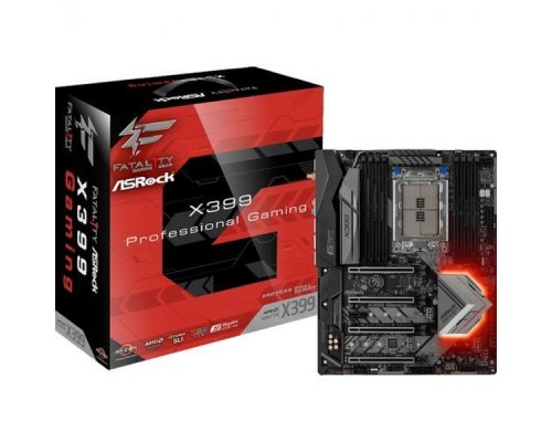 Материнская плата X399 PROFESSIONAL GAMING, Socket TR4, AMD X399, 8xDDR4-2666, 4xPCI-Ex16, 1xPCI-Ex1, 8xSATA3(RAID 0/1/5/10), 3xM.2, 1xU.2, 8 Ch Audio, 1x10 Gigabit LAN, 2xGLan, WiFi, (0+4)xUSB2.0, (10+4)xUSB3.1, 1xUSB3.1, 1xPS/2, ATX, RTL,