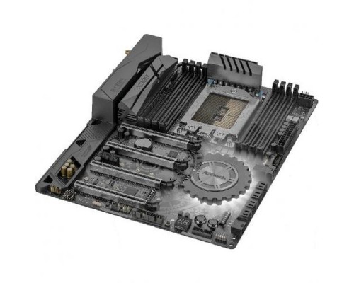 Мат. плата ASRock X399 TAICHI TR4, AMD X399, 8xDDR4, 4xPCI-Ex16, PCI-Ex1, SATAIII+RAID, M.2, 2xGB Lan, WiFii+Bt, USB3.1, ATX, Retail