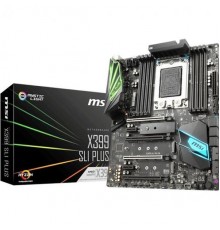 Материнская плата X399 SLI PLUS, Socket TR4, AMD® X399, 8xDDR4-2667, 4xPCI-Ex16x, 2xPCI-Ex1x, 8xSATA3(RAID 0/1/10), 3xM.2, 8 Ch Audio, GLan, (2+4)xUSB2.0, (9+4)xUSB3.1, (1+1)xUSB3.1 Type-C™, 1xPS/2, ATX, RTL                                           