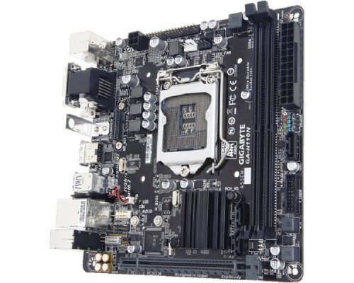 Материнская плата GIGABYTE GA-H110N, Socket 1151, Intel®H110, 2xDDR4-2133, D-SUB+DVI-D+HDMI, 1xPCI-Ex16, 3xSATA3, 1xM.2, 8 Ch Audio, GLan, (4+2)xUSB2.0, (2+2)xUSB3.0, 1xPS/2, Mini-ITX, OEM