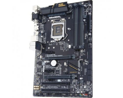 Материнская плата GIGABYTE GA-B150-HD3 DDR3, Socket 1151, Intel®B150, 4xDDR3-1600, D-SUB+DVI-D+HDMI, 2xPCI-Ex16, 2xPCI-Ex1, 2xPCI, 6xSATA3, 1xM.2, 1xSATA Express, 8 Ch Audio, GLan, (2+4)xUSB2.0, (4+2)xUSB3.0, 1xPS/2, ATX, RTL