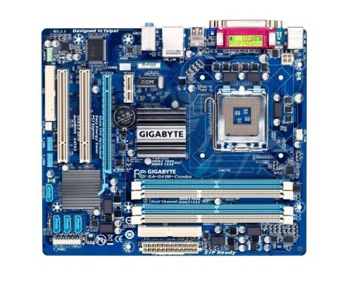 Материнская плата GA-G41M-COMBO-GQ, Socket 775, Intel®G41+ICH7, 2xDDR3-1066+2xDDR2-1066, D-SUB, 1xPCI-Ex16, 1xPCI-Ex1, 2xPCI, 4xSATA2, 1xIDE, 6 Ch Audio, GLan, (4+4)xUSB2.0, COM, LPT, 2xPS/2, mATX, BOX