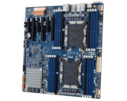 Материнская плата MD71-HB0 1.1B (GAD71HB0MR-00-G11B) Intel Xeon Scalable Family,6-Channel RDIMM/LRDIMM DDR4,16xDIMMs,2x10Gb/s BASE-T and 2x1Gb/s LAN ports , 3 x SlimSAS (for 12 x SATA 6Gb/s),2xSATA DOM supported,Ultra-Fast M.2 and U.2 with PCIe Gen3x