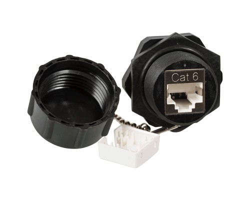 Индустриальный модуль Keystone, RJ45, cat.6, STP, 180 градусов, IP68