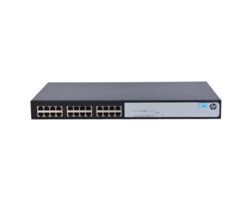 Сетевой коммутатор HPE 1420-24G Switch (Unmanaged, 24*10/100/1000, Fanless design, QoS, 19