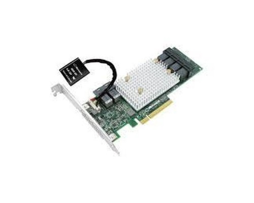 Контроллер жестких дисков Microsemi Adaptec SmartRAID 3154-8i8e Single,8 internal port, 8 external ports, PCIe Gen3 ,x8,1 GB DDR4,RAID 0/1/10,RAID 5/6/50/60,FlexConfig,maxCache 4.0