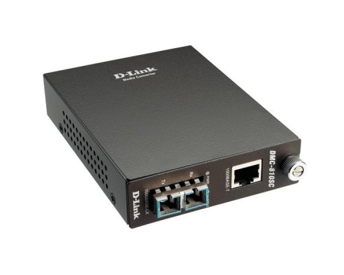 D-Link DMC-810SC Медиаконвертер с 1 портом 1000Base-T и 1 портом 1000Base-LX с разъемом SC для одномодового оптического кабеля (до 10 км)