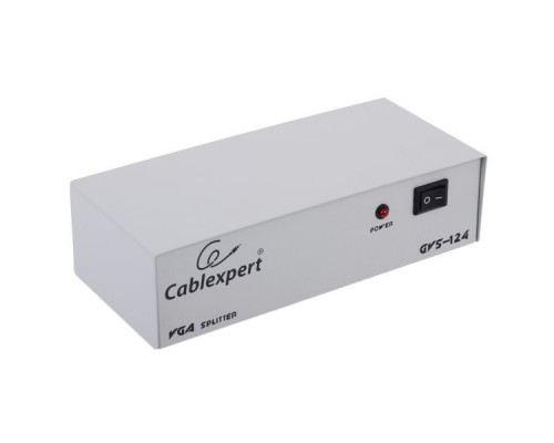 Разветвитель VGA Gembird/Cablexpert, HD15F/4x15F, 1комп.-4 монитора, каскадируемый