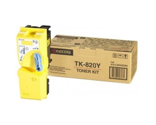 Тонер-картридж TK-820Y 7 000 стр. Yellow для FS-C8100DN