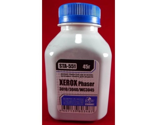 Тонер XEROX Phaser 3010/3040/WC3045 (фл. 45г) B&W Standart фас.