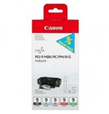 Набор картриджей CANON PGI-9 MBK/PC/PM/R/G многоцветный, 5 картриджей                                                                                                                                                                                     