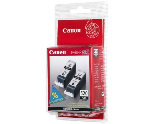 Картридж CANON PGI-520 BK черный, набор из 2 картриджей