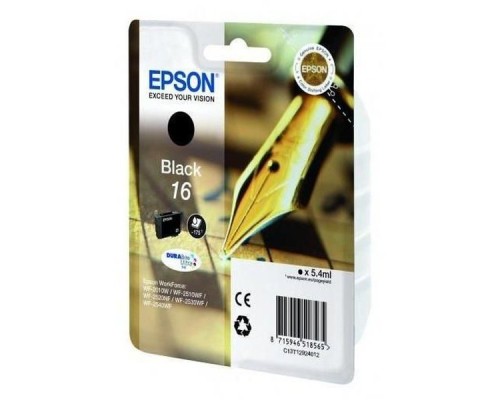 Картридж EPSON 16 черный для WF-2010/WF-2510/WF-2540