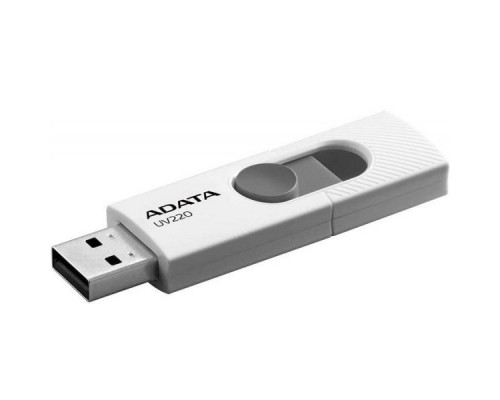 Флеш накопитель 16GB A-DATA UV220, USB 2.0, белый/серый