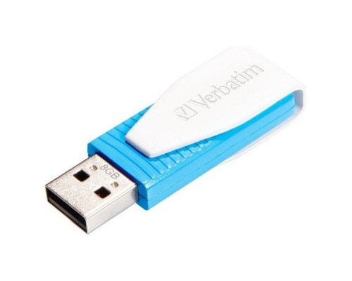 Флеш накопитель 8GB Verbatim Swivel, USB 2.0, Синий