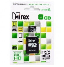 Карта памяти 8GB Mirex 13613-AD10SD08                                                                                                                                                                                                                     