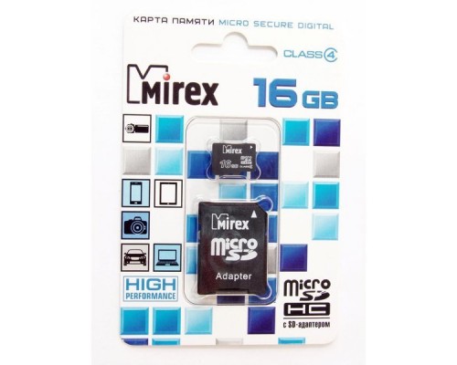 Карта памяти 16GB Mirex 13612-MCROSD16