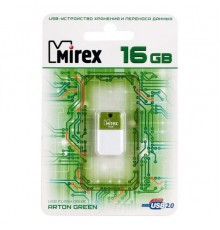 Флеш накопитель 16GB Mirex Arton, USB 2.0, Зеленый                                                                                                                                                                                                        