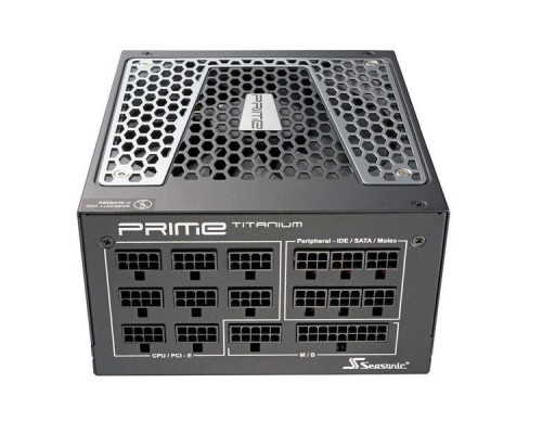 Блок питания Seasonic ATX 1000W PRIME ULTRA TITANIUM SSR-1000TR 80+ titanium (24+4+4pin) APFC 135mm fan 14xSATA Cab Manag RTL