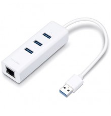 Адаптер TP-Link UE330 USB3.0 to Gigabit Ethernet Adapter (10/100/1000Mbps) + 3-Port  USB3.0  Hub                                                                                                                                                          