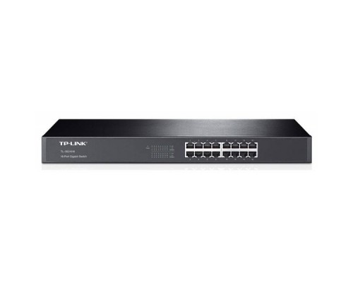 Коммутатор TP-Link TL-SG1016 16-port Gigabit Switch, 1U 19-inch rack-mountable steel case