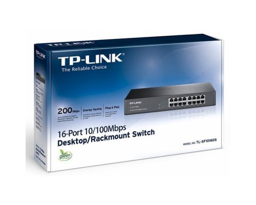 Коммутатор TP-Link TL-SF1016DS неуправляемый 16 ports 10/100 Мбит/с