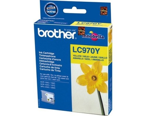 Картридж Brother LC970Y Yellow DCP-135C/150C, MFC-235C/260С (300 стр.) (ориг.)