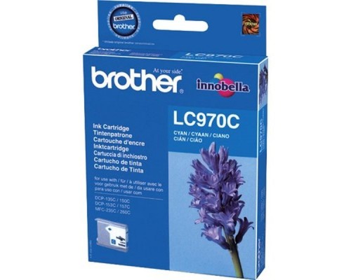 Картридж Brother LC-970C для DCP-135C/150C/MFC-235C/260C голубой (300стр)