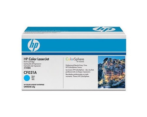 Оригинальный картридж hp CF031A № 646A голубой