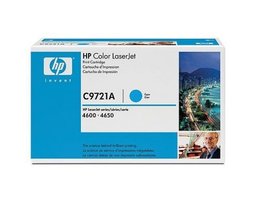 Оригинальный картридж hp C9721A № 641A голубой