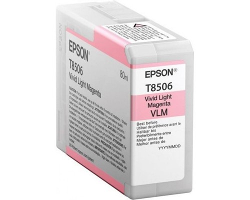 Картридж Epson T8506 C13T850600 Light Magenta для SC-P800