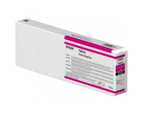 Картридж Epson T8043 C13T804300 Vivid Magenta для SC-P6000/P7000/P8000/P9000