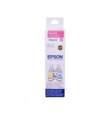 Контейнер с пурпурными чернилами EPSON для L100/L110/L300/L350, 70 мл.,  C13T66434A                                                                                                                                                                       